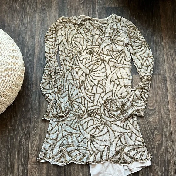 Haute Hippie | Dresses | Haute Hippie Beaded Dress | Poshmark